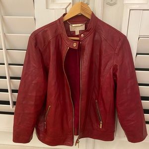 Michael Kors Leather Jacket! Perfect condition. Originally around $290.